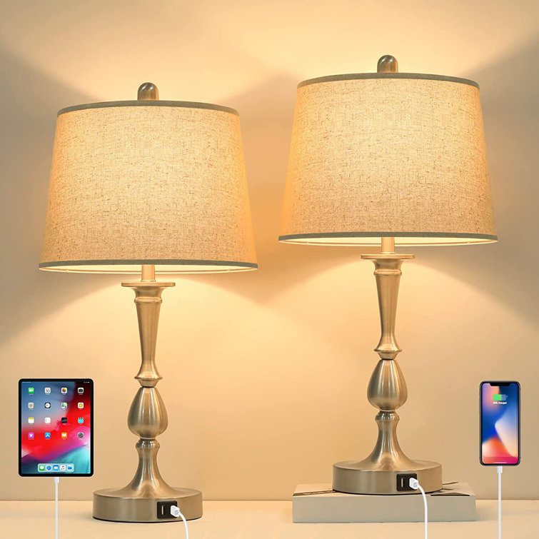 Fitueyes Touch Dimmable Table Lamps Set Of 2, 3 Way Bedside Lamps With